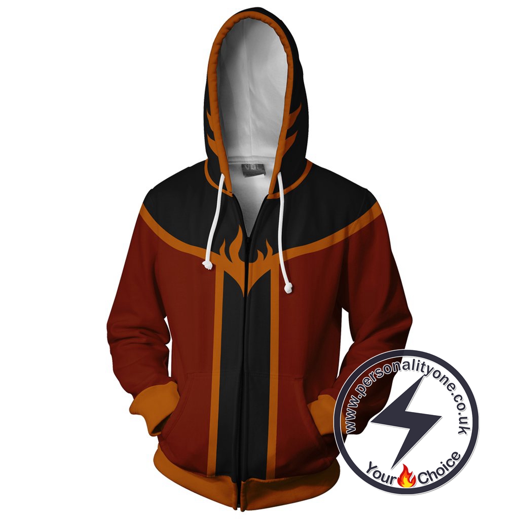 Avatar The Last Airbender Zuko Zip Up Hoodie Jacket